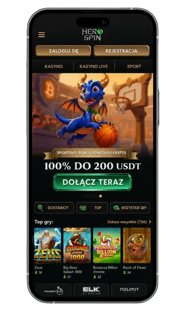 Aplicativo móvel do Herospin